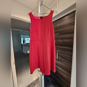 Dress- Medium-bright red- Moda International